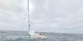 Gobernación Marítima de Coquimbo rescató a tres tripulantes ante inminente hundimiento de un yate