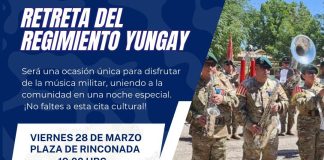LA BANDA INSTRUMENTAL DEL DESTACAMENTO DE MONTAÑA N.° 3 “YUNGAY” LLEGA ESTE VIERNES A RINCONADA
