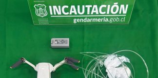 Gendarmes incautan dron y evitan ingreso de sustancias ilícitas a cárcel de San Antonio