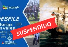 POR RAZONES CLIMÁTICAS SE SUSPENDE EN RINCONADA DESFILE EN HOMENAJE A LAS GLORIAS NAVALES
