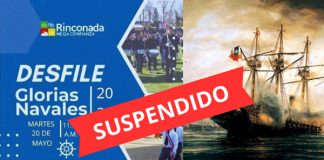 POR RAZONES CLIMÁTICAS SE SUSPENDE EN RINCONADA DESFILE EN HOMENAJE A LAS GLORIAS NAVALES