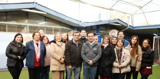 Alcalde Rivera saluda al nuevo director de la Escuela Especial Valle Andino