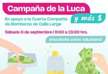 Calle Larga realizará este sábado la Campaña de la Luca y Más en apoyo a sus bomberos