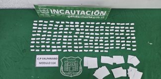 CERCA DE 200 DOSIS DE PASTA BASE SON IN CAUTADAS EN ALLANAMIENTO EFECTUADO EN LA CÁRCEL DE VALPARAÍSO