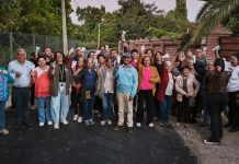 Municipio de Calle Larga junto a vecinas y vecinos inauguraron pavimentación de calle Cancha Carrera y Los Perales.