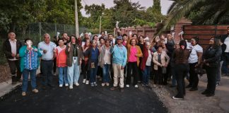 Municipio de Calle Larga junto a vecinas y vecinos inauguraron pavimentación de calle Cancha Carrera y Los Perales.