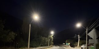 Municipalidad de Los Andes y Colbún culminan proyecto de luminarias LED en Camino Internacional